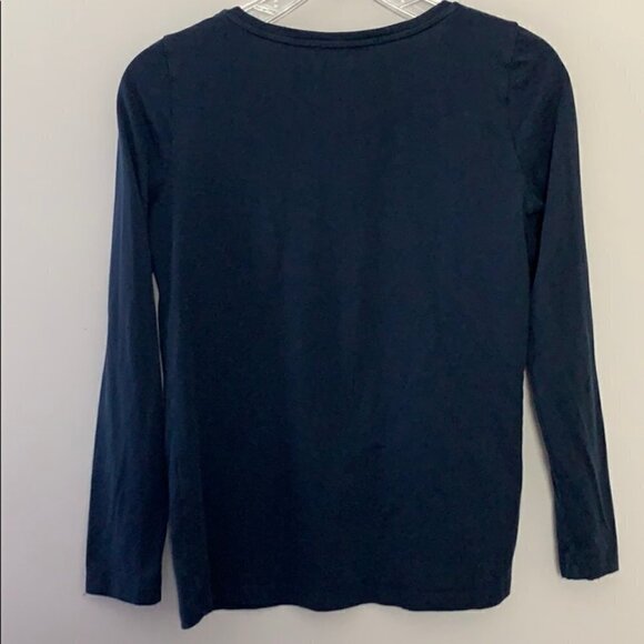 MASSIMO Dutti navy scoop neck long sleeve… - Picture 3 of 4